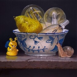 "Toffe peren"
15 x 15 cm
oil on panel
€ 795,00